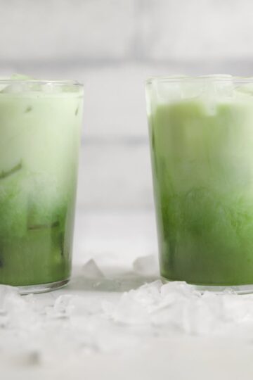 Iced matcha latte